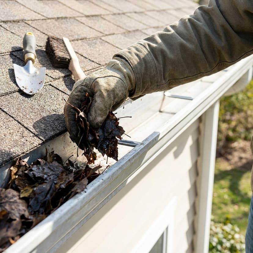 Gutter and eavestrough cleaning